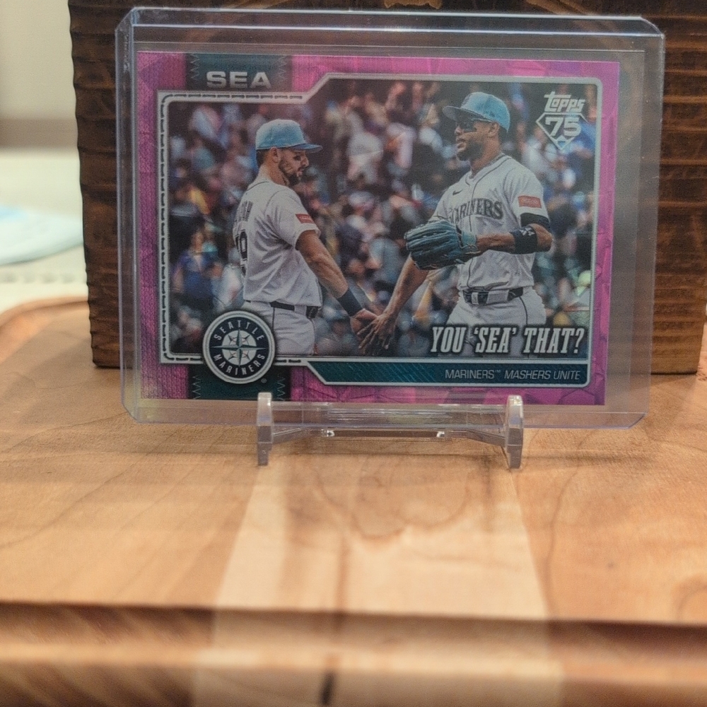 2026 Topps Cal Raleigh/ Julio Rodriguez Teammates Pink Diamante Mariners
